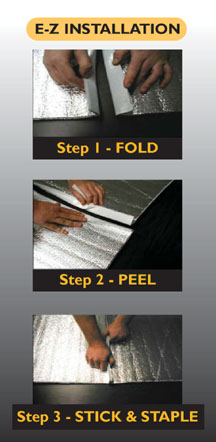 TNT E-Z Insulation Installation - Easy as 1-2-3... carports, garages, storage buildings, rv covers, boat covers, barns and more...