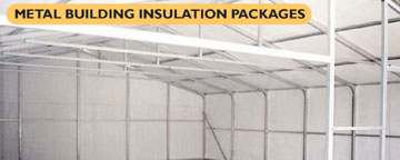 TNT Metal Building Insulation Packages carports, garages, storage buildings, rv covers, boat covers, barns and more...